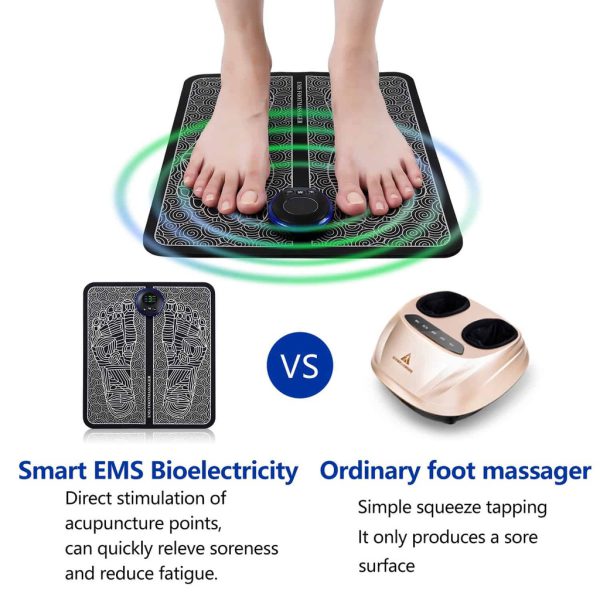 Ems Foot Massager Mat Electric And Mini Body Massager(pack of 2)