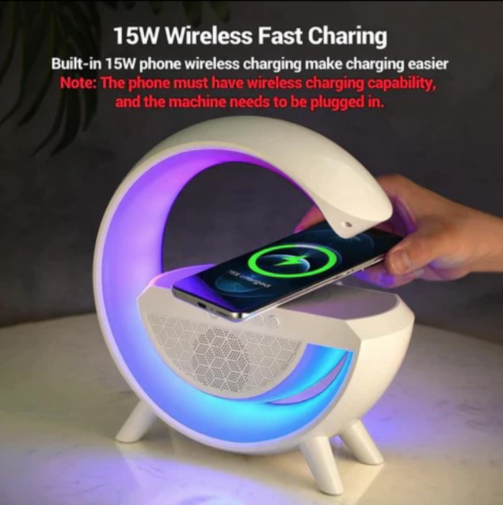 G-shape Multifunction Table Lamp With Wireless Charger